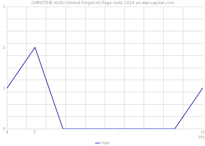 CHRISTINE AKSU (United Kingdom) Page visits 2024 