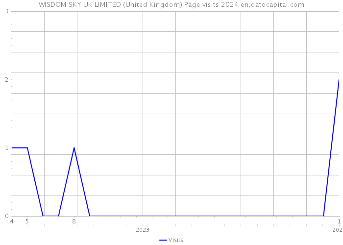 WISDOM SKY UK LIMITED (United Kingdom) Page visits 2024 