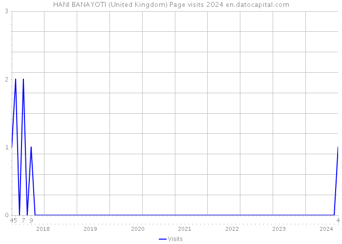 HANI BANAYOTI (United Kingdom) Page visits 2024 