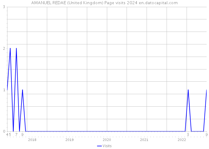 AMANUEL REDAE (United Kingdom) Page visits 2024 