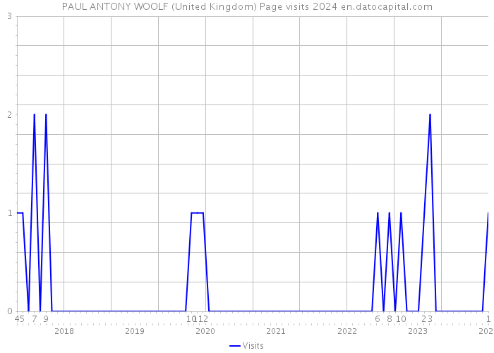 PAUL ANTONY WOOLF (United Kingdom) Page visits 2024 