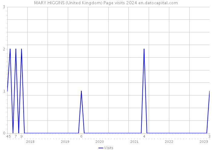 MARY HIGGINS (United Kingdom) Page visits 2024 