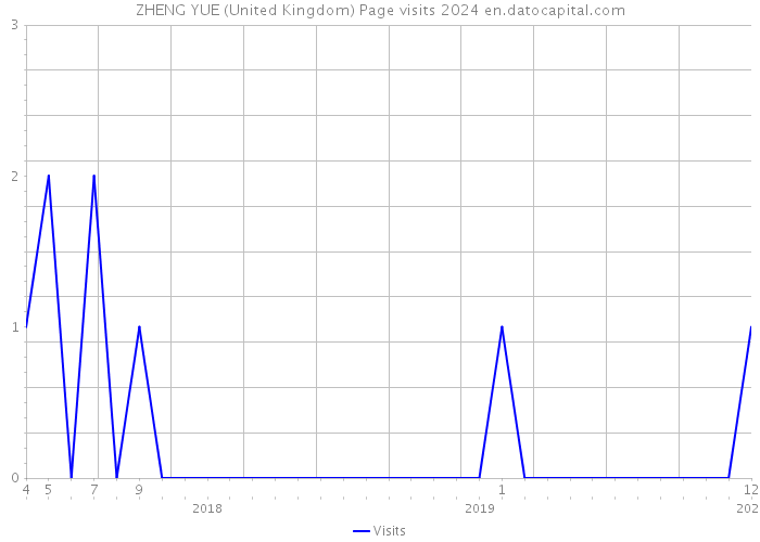ZHENG YUE (United Kingdom) Page visits 2024 