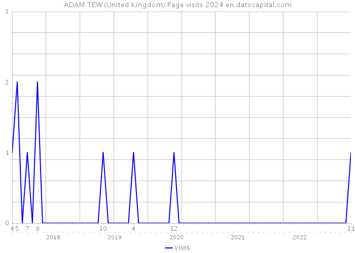 ADAM TEW (United Kingdom) Page visits 2024 