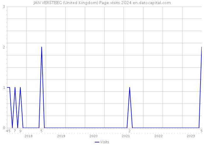 JAN VERSTEEG (United Kingdom) Page visits 2024 