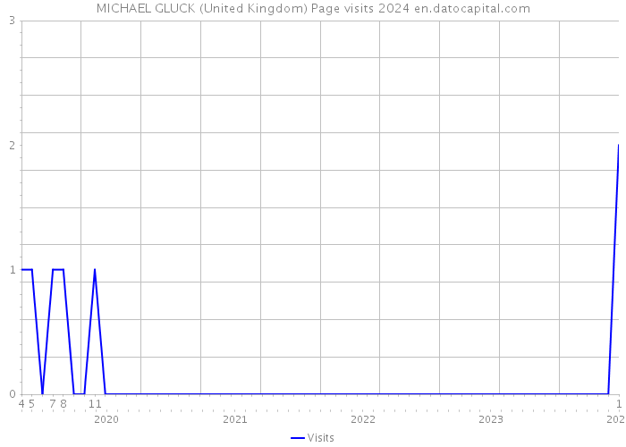 MICHAEL GLUCK (United Kingdom) Page visits 2024 