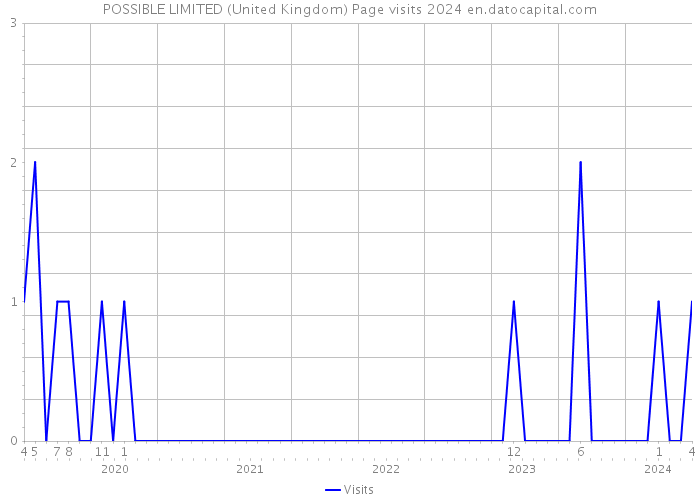 POSSIBLE LIMITED (United Kingdom) Page visits 2024 