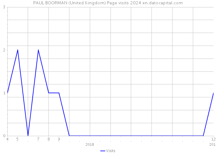 PAUL BOORMAN (United Kingdom) Page visits 2024 