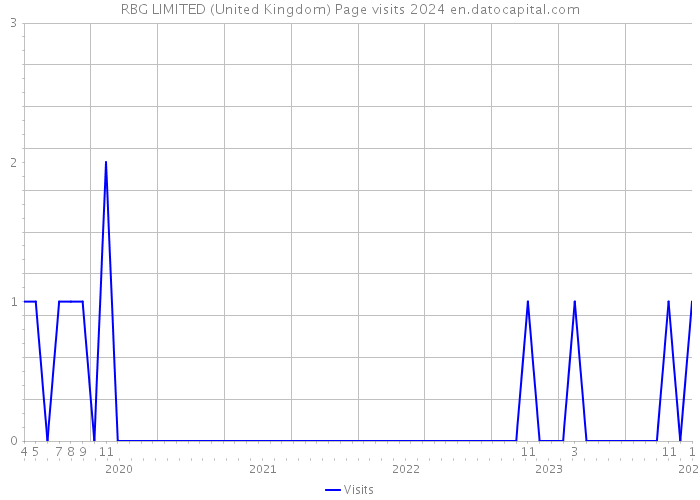 RBG LIMITED (United Kingdom) Page visits 2024 