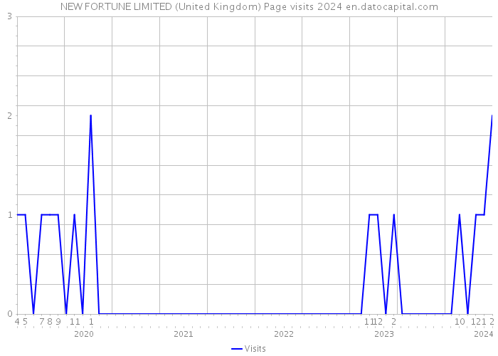 NEW FORTUNE LIMITED (United Kingdom) Page visits 2024 