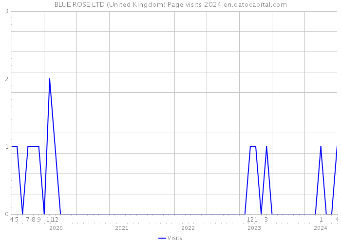 BLUE ROSE LTD (United Kingdom) Page visits 2024 