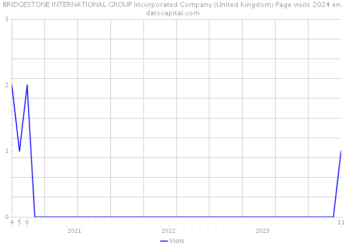 BRIDGESTONE INTERNATIONAL GROUP Incorporated Company (United Kingdom) Page visits 2024 