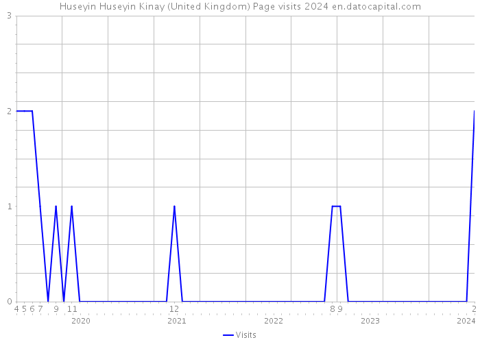 Huseyin Huseyin Kinay (United Kingdom) Page visits 2024 