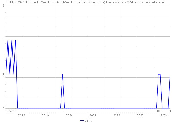 SHEURWAYNE BRATHWAITE BRATHWAITE (United Kingdom) Page visits 2024 