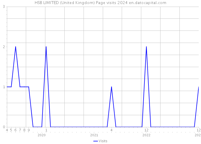 HSB LIMITED (United Kingdom) Page visits 2024 