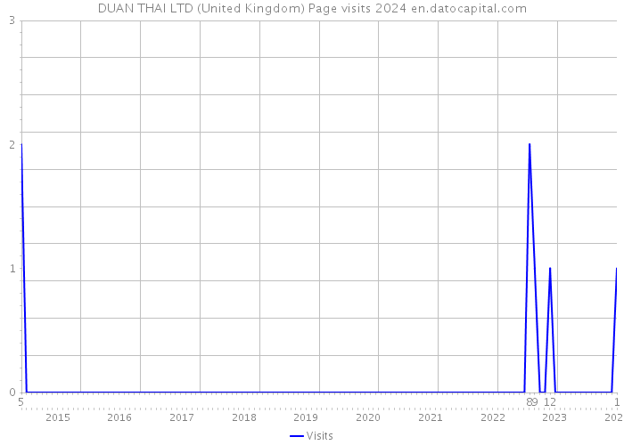 DUAN THAI LTD (United Kingdom) Page visits 2024 