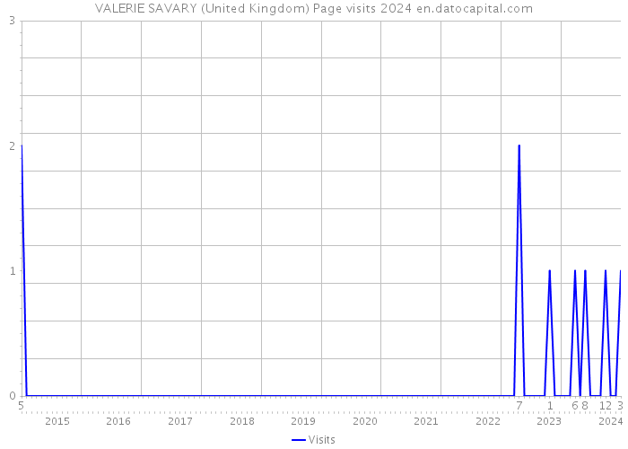 VALERIE SAVARY (United Kingdom) Page visits 2024 