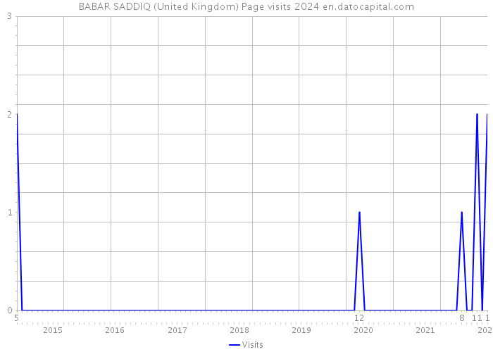 BABAR SADDIQ (United Kingdom) Page visits 2024 