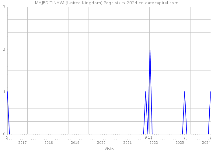 MAJED TINAWI (United Kingdom) Page visits 2024 