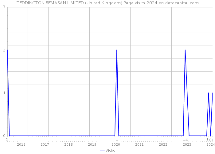 TEDDINGTON BEMASAN LIMITED (United Kingdom) Page visits 2024 