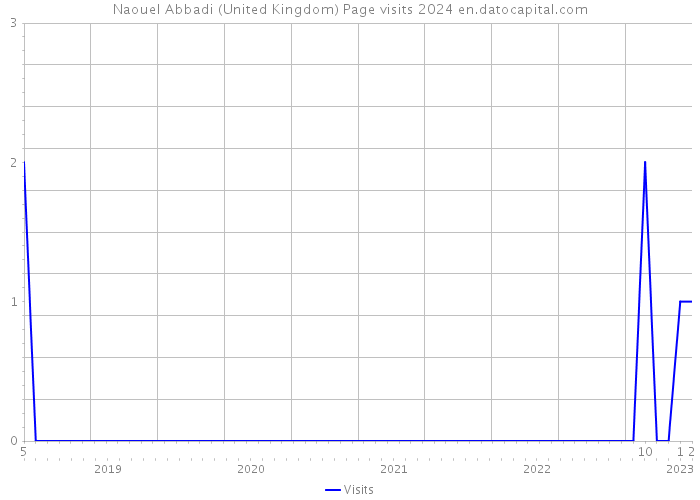 Naouel Abbadi (United Kingdom) Page visits 2024 