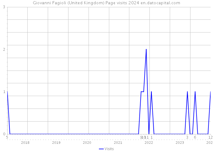 Giovanni Fagioli (United Kingdom) Page visits 2024 