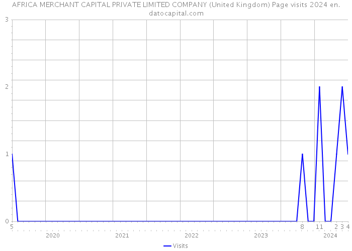 AFRICA MERCHANT CAPITAL PRIVATE LIMITED COMPANY (United Kingdom) Page visits 2024 