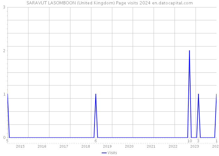 SARAVUT LASOMBOON (United Kingdom) Page visits 2024 