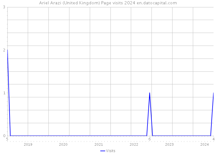 Ariel Arazi (United Kingdom) Page visits 2024 