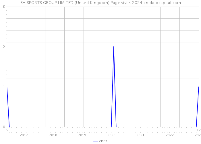 BH SPORTS GROUP LIMITED (United Kingdom) Page visits 2024 