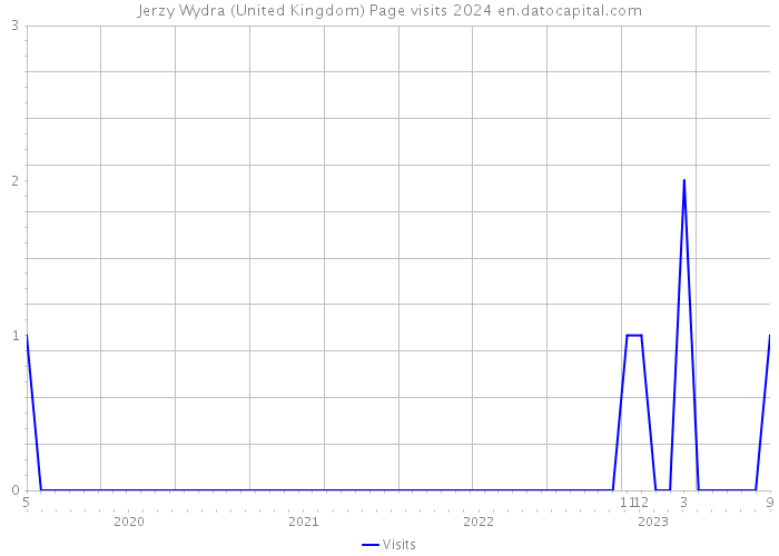 Jerzy Wydra (United Kingdom) Page visits 2024 