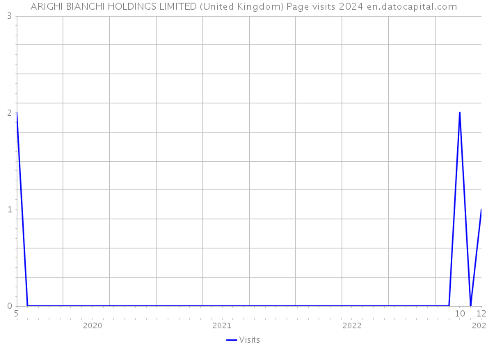 ARIGHI BIANCHI HOLDINGS LIMITED (United Kingdom) Page visits 2024 