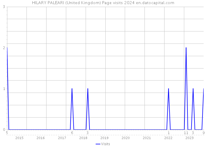 HILARY PALEARI (United Kingdom) Page visits 2024 