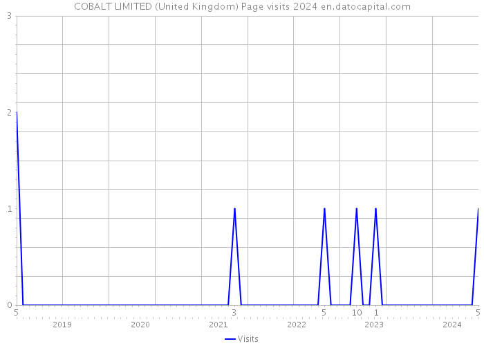 COBALT LIMITED (United Kingdom) Page visits 2024 