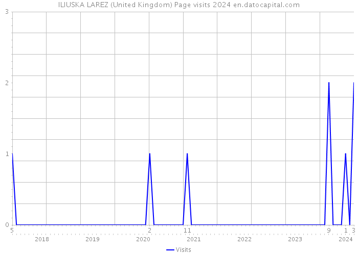 ILIUSKA LAREZ (United Kingdom) Page visits 2024 