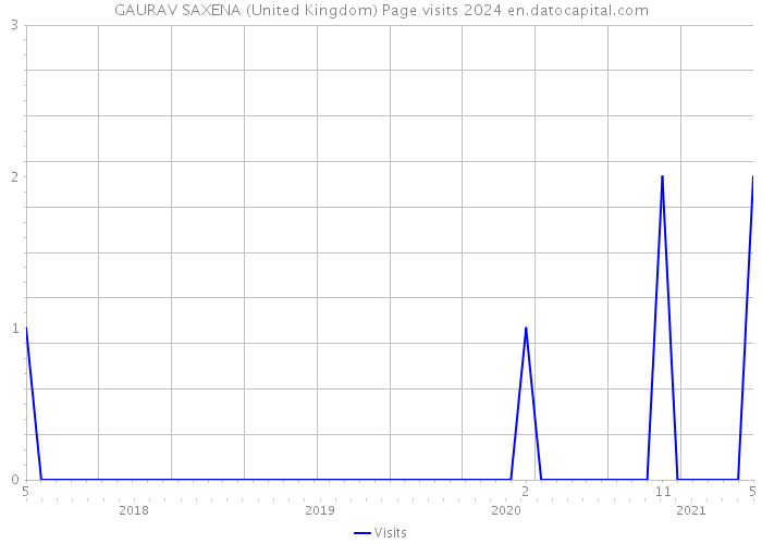 GAURAV SAXENA (United Kingdom) Page visits 2024 