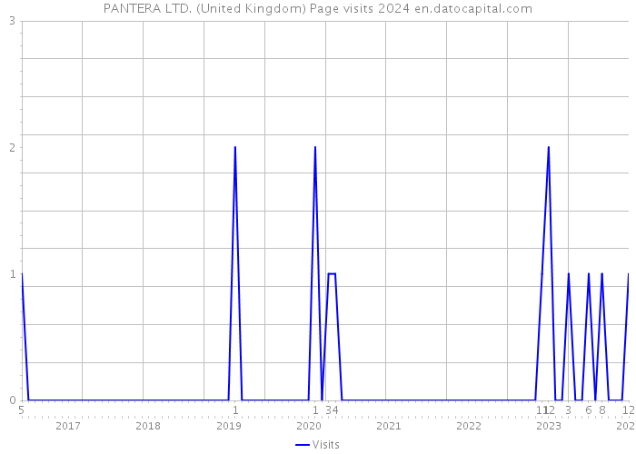 PANTERA LTD. (United Kingdom) Page visits 2024 