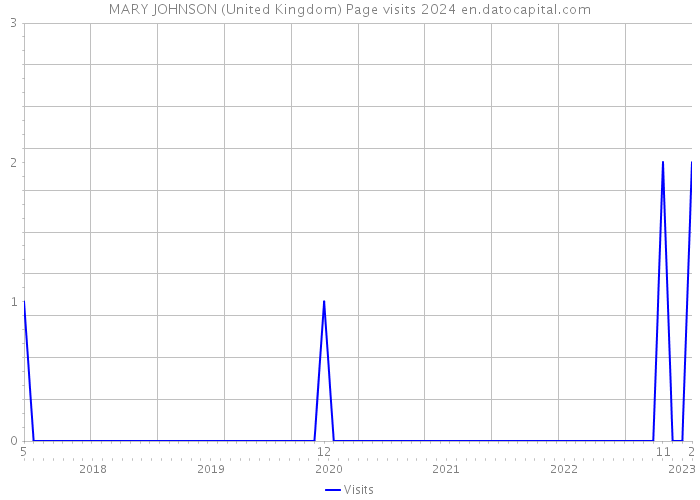 MARY JOHNSON (United Kingdom) Page visits 2024 