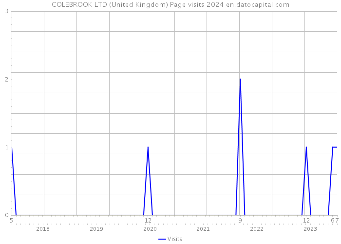 COLEBROOK LTD (United Kingdom) Page visits 2024 