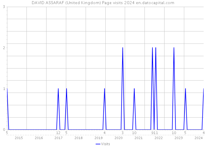 DAVID ASSARAF (United Kingdom) Page visits 2024 