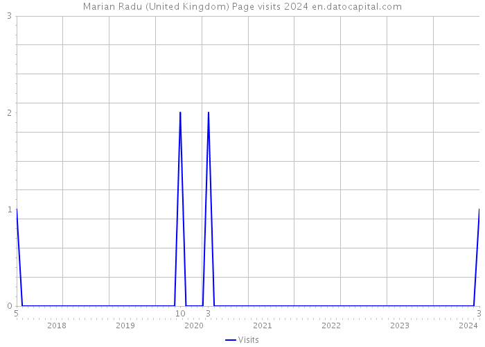 Marian Radu (United Kingdom) Page visits 2024 