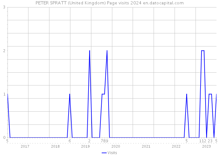 PETER SPRATT (United Kingdom) Page visits 2024 