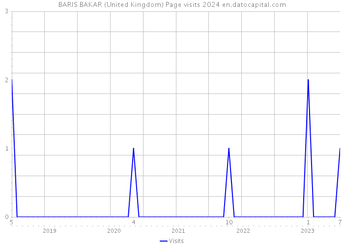 BARIS BAKAR (United Kingdom) Page visits 2024 