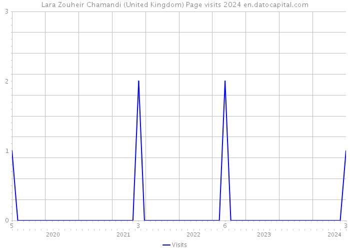 Lara Zouheir Chamandi (United Kingdom) Page visits 2024 