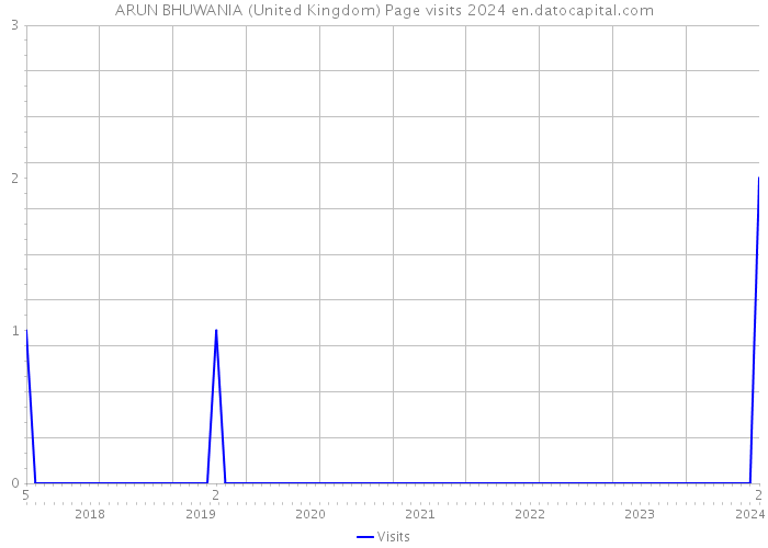 ARUN BHUWANIA (United Kingdom) Page visits 2024 