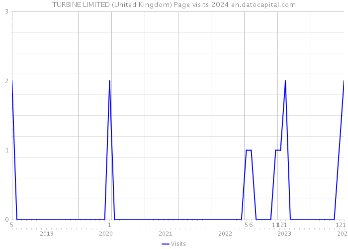 TURBINE LIMITED (United Kingdom) Page visits 2024 