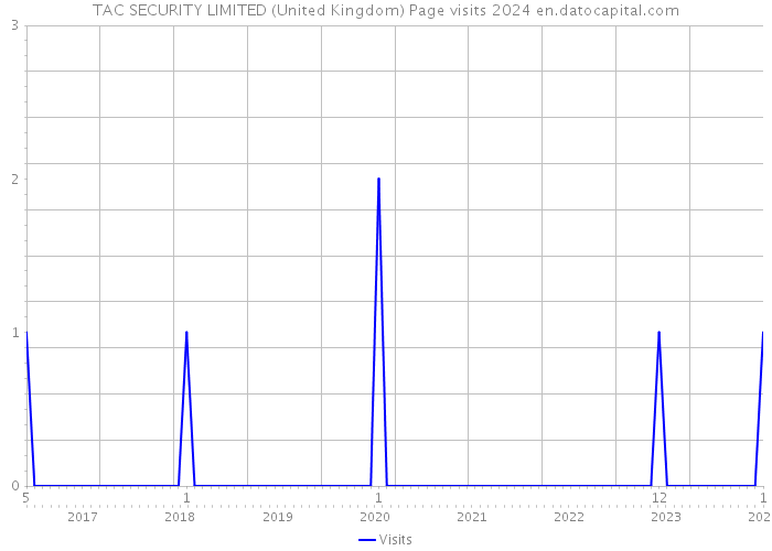 TAC SECURITY LIMITED (United Kingdom) Page visits 2024 
