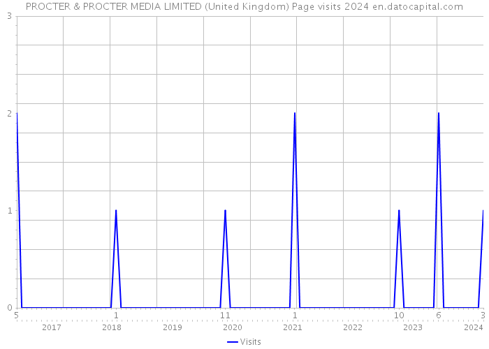 PROCTER & PROCTER MEDIA LIMITED (United Kingdom) Page visits 2024 