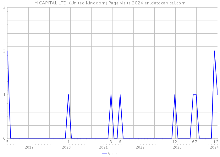 H CAPITAL LTD. (United Kingdom) Page visits 2024 