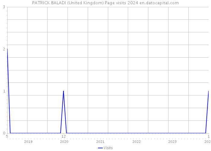 PATRICK BALADI (United Kingdom) Page visits 2024 